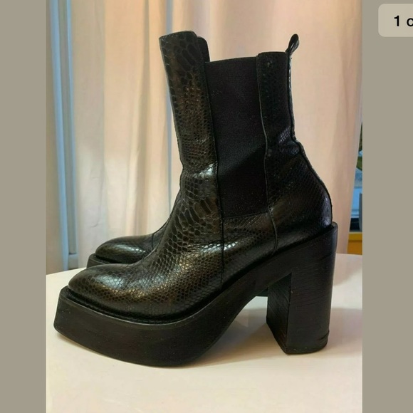 platform chelsea ankle boots